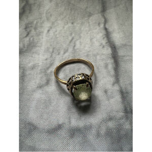 SIFFARI Vintage 10K Gold Green Amethyst Ring Size 6
